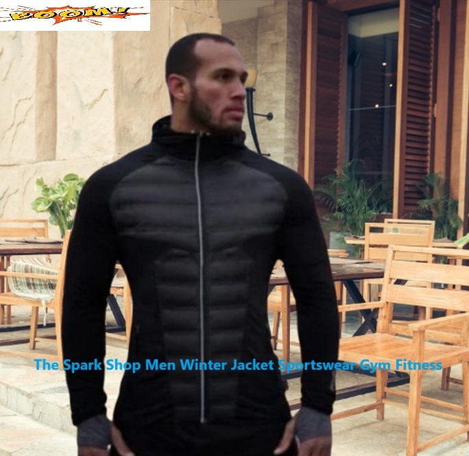 The Spark Shop Men Winter Jacket Sportswear Gym Fitness